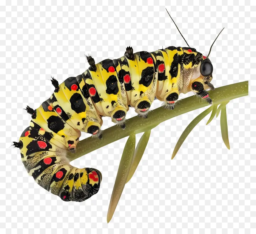 Caterpillar，Amarelo E Preto PNG