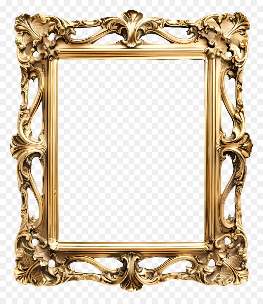 Quadro Fotográfico Moderno，Golden Frame PNG