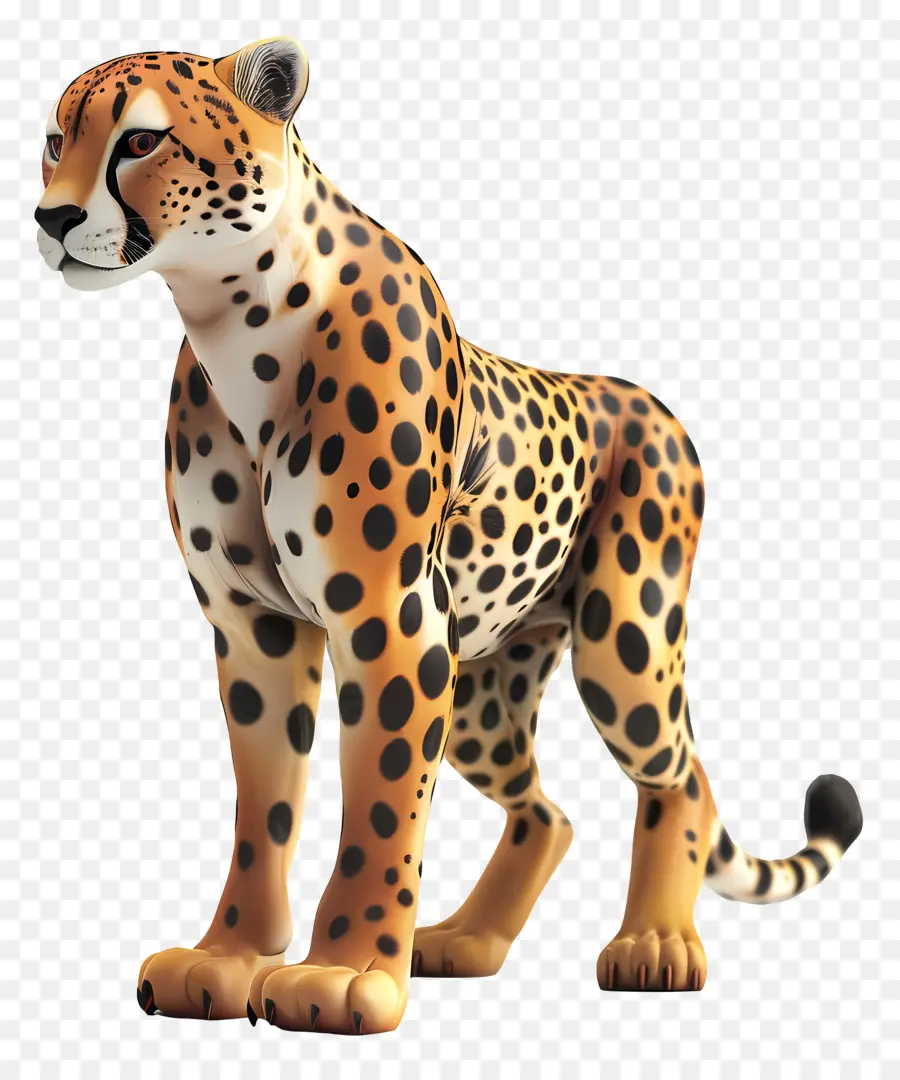 Vista Lateral De Cheetah，Leopard PNG