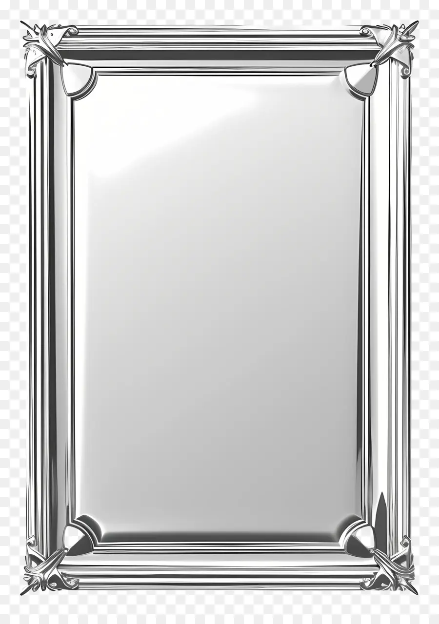 Placa De Prata，Ornamentado PNG