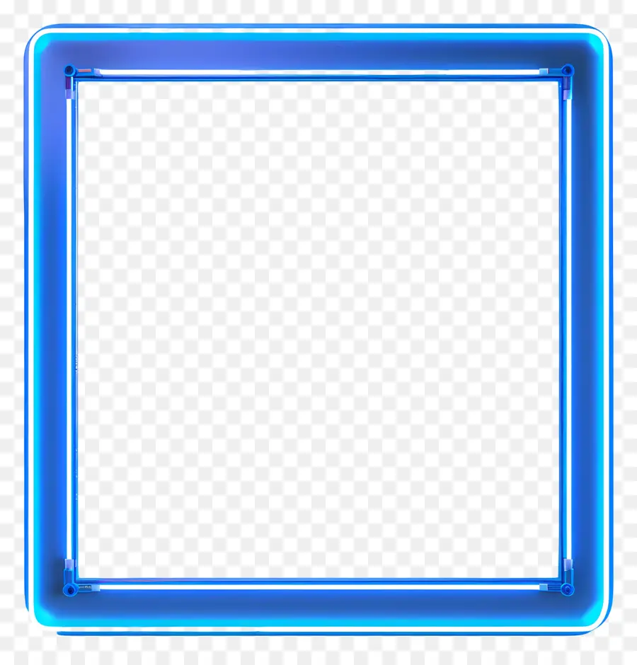 Quadro Azul Neon，Luzes De Neon PNG