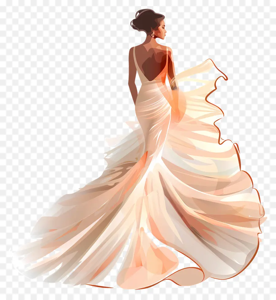 Vestido De Noiva Da Noiva，Vestido De Noiva PNG