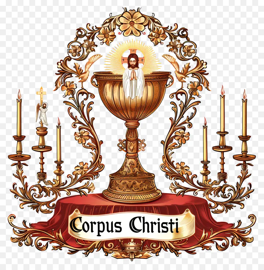 Corpus Christi，Cálice De Ouro PNG