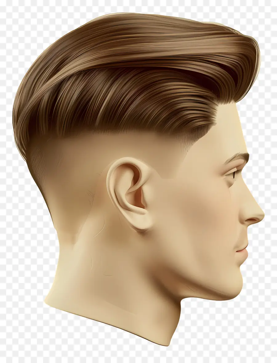 Corte De Cabelo Desbotado Médio，Corte De Cabelo Masculino PNG