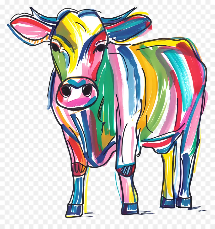 Cow，Patch Branco PNG