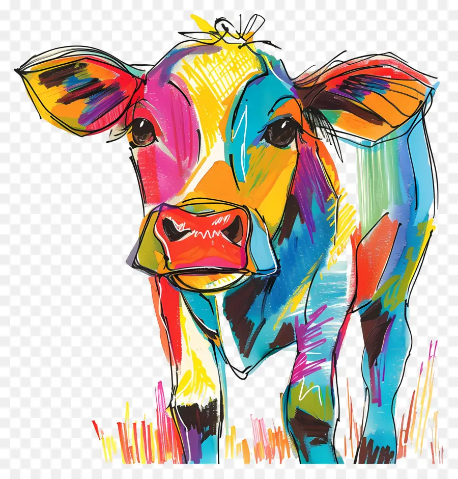 Cow，Vaca Ilustração PNG