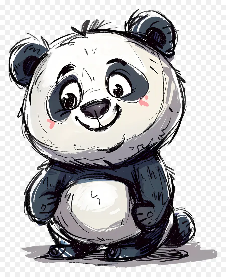 Panda，Dos Desenhos Animados Do Panda PNG
