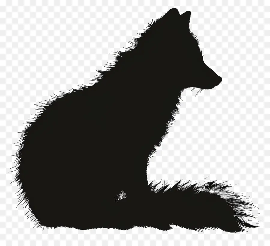 Silhueta Do Ártico Fox，Fox PNG