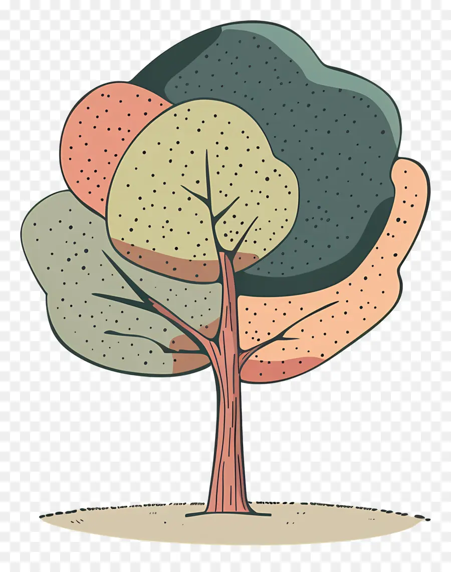 Árvore De Doodle，árvore PNG