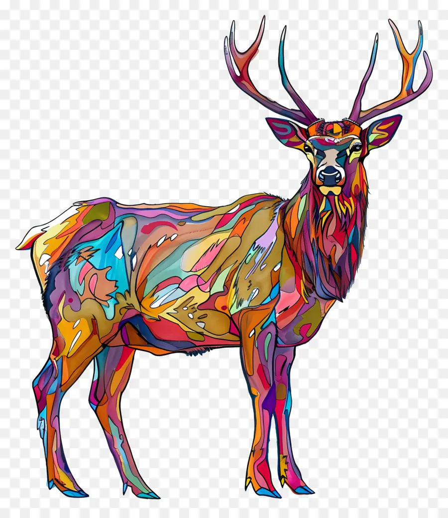 Elk，Deer Abstrato PNG