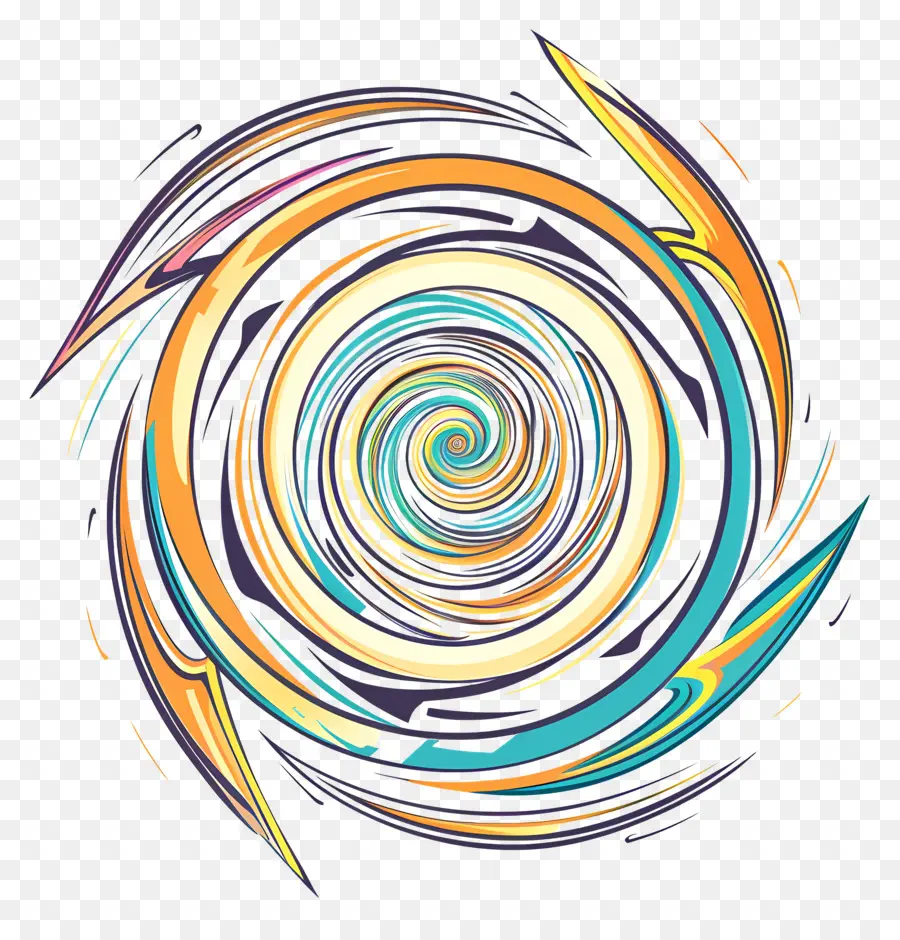 Espiral，Espiral Colorida PNG