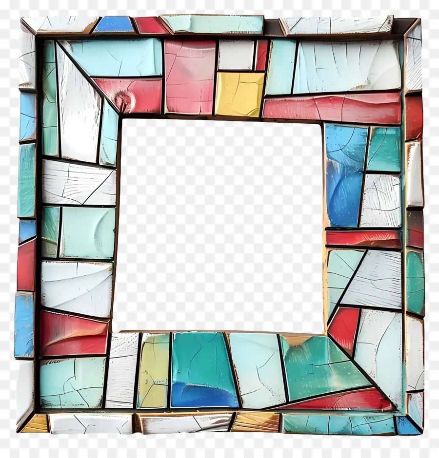 Quadro Fotográfico Moderno，Quadro De Azulejo Em Mosaico PNG