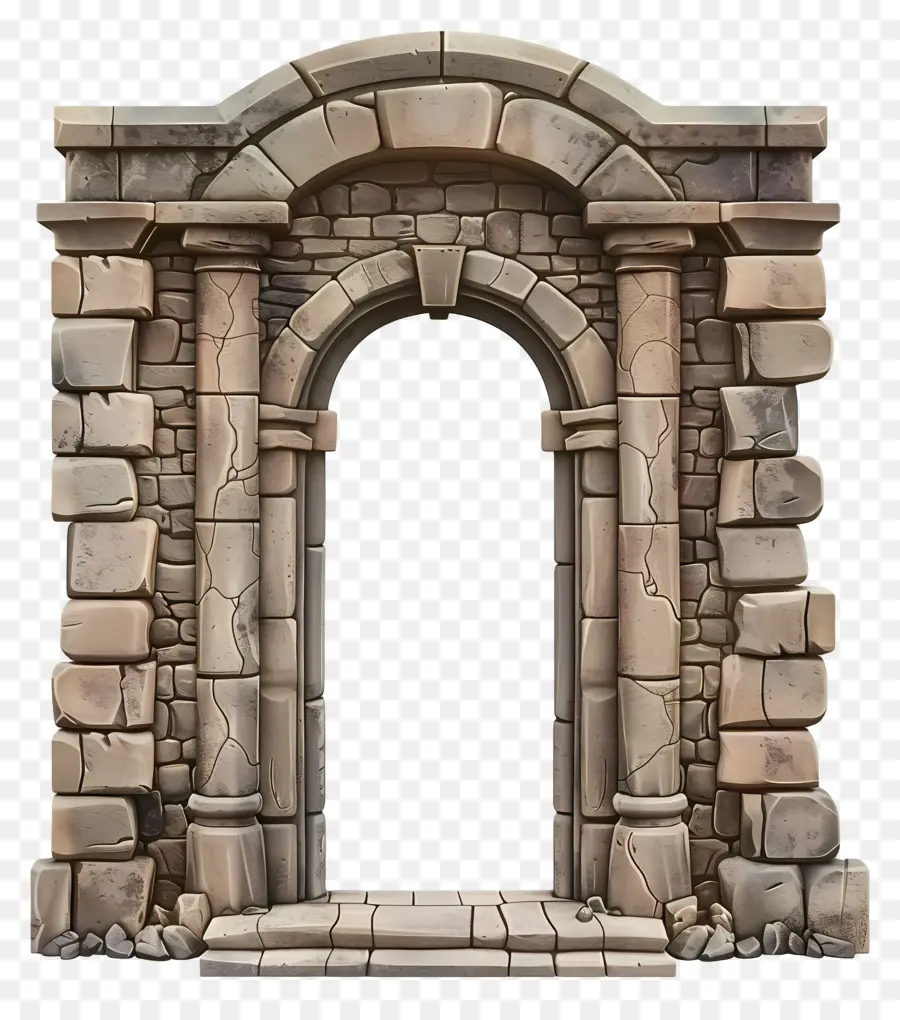 Pedra Do Quadro De Porta，Arco De Pedra PNG