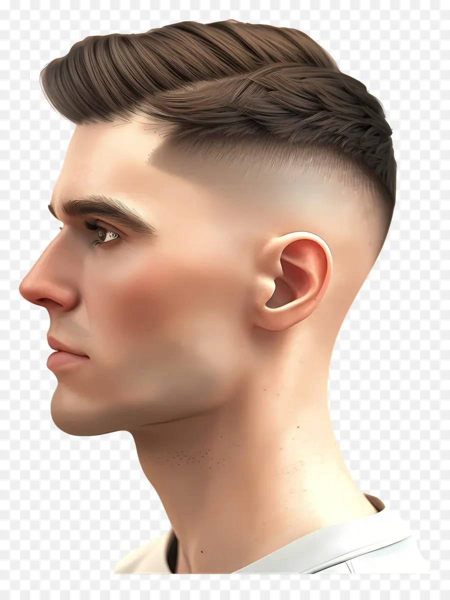 Alto Corte De Cabelo Desbotado，Moda Masculina PNG