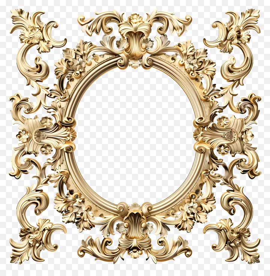 Quadro De Luxo Dourado，Moldura De Ouro PNG