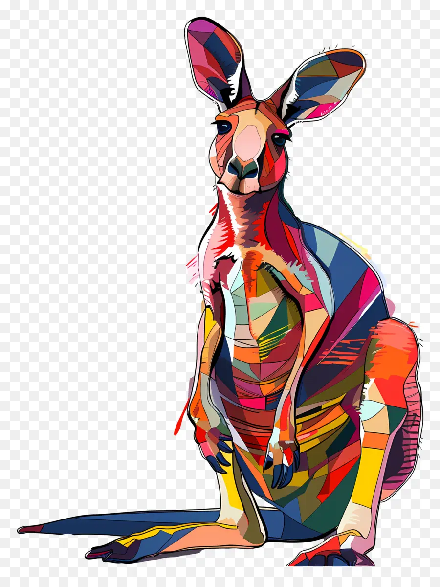 Canguru，Pintura Digital PNG