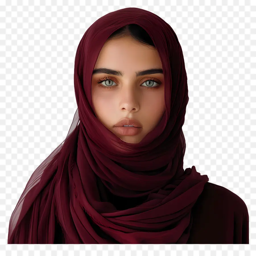 Hijab Girl，Mulher Em Hijab PNG