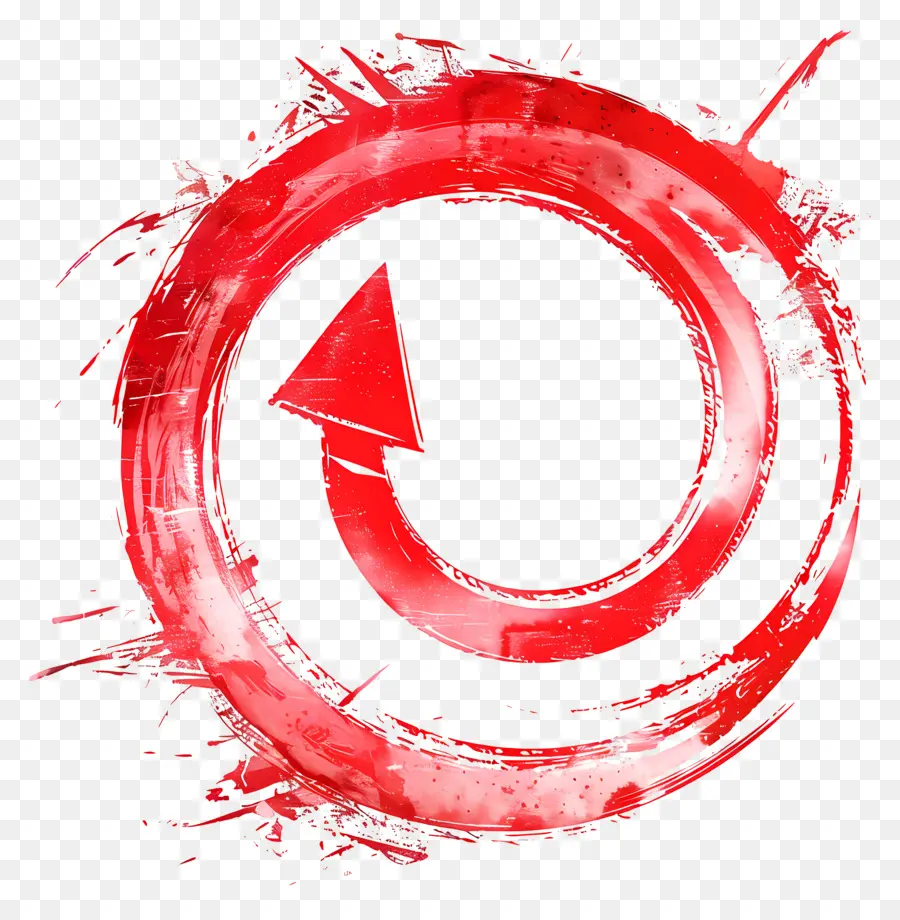 Círculo Vermelho Com Flecha，Logo Design PNG