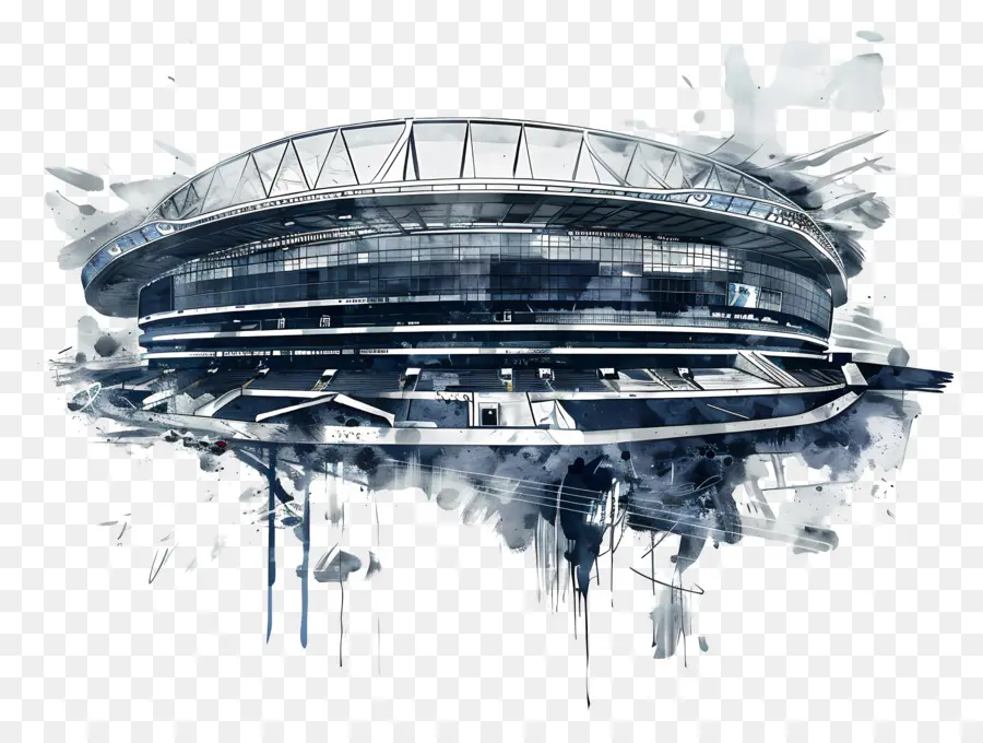 O Tottenham Hotspur Estádio，Pintura Em Aquarela PNG