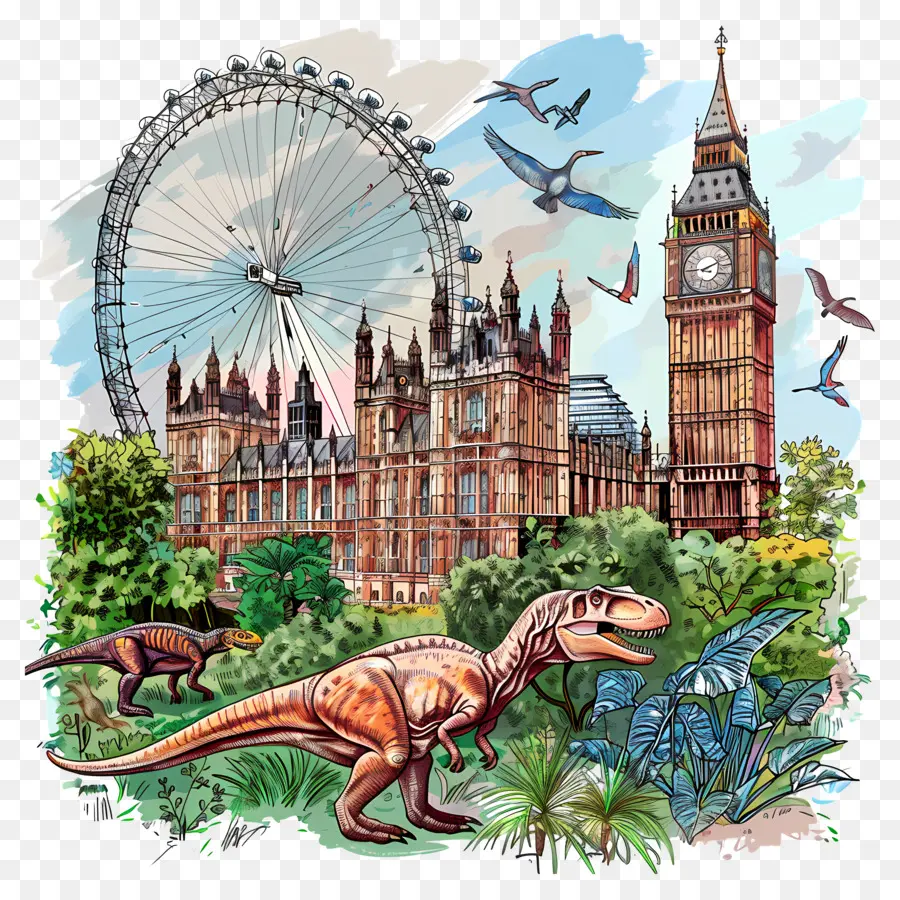 Museu De História Natural De Londres，Parque Dos Dinossauros PNG