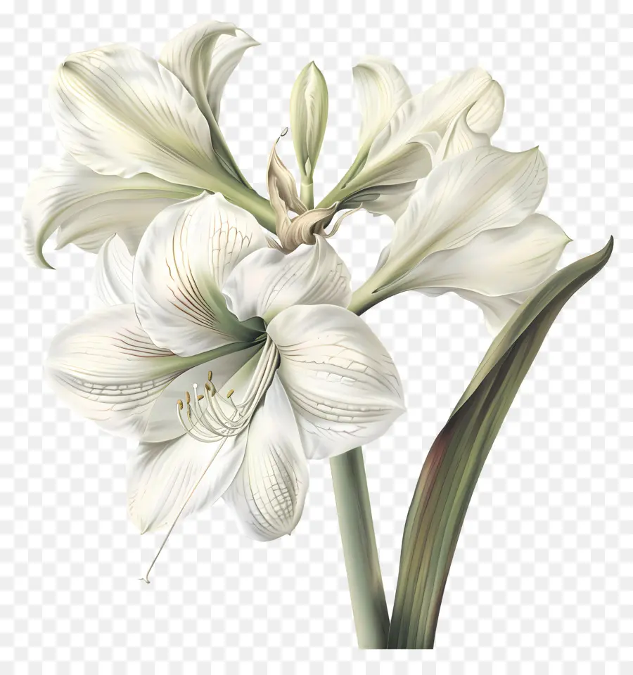 Amaryllis Flor，Flor Branca De Amaranto PNG