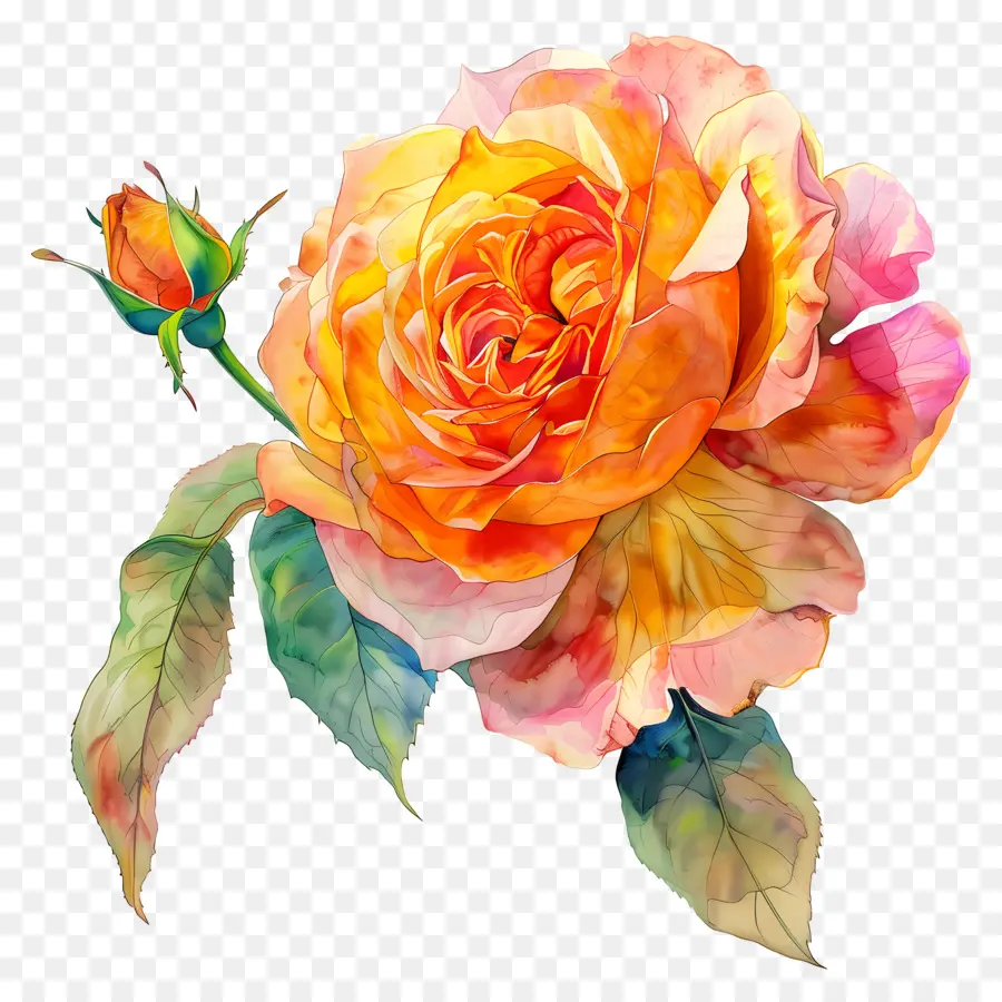 Juliet Rose，Rosa Laranja PNG