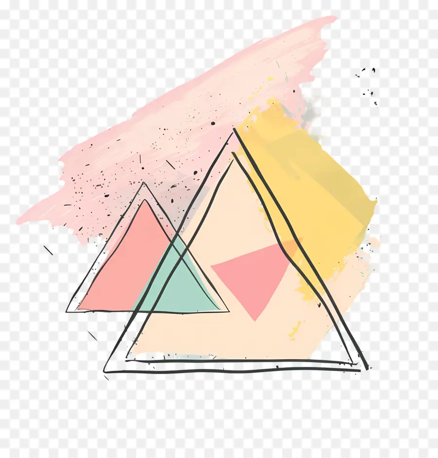 Triângulo，A Arte Abstrata PNG