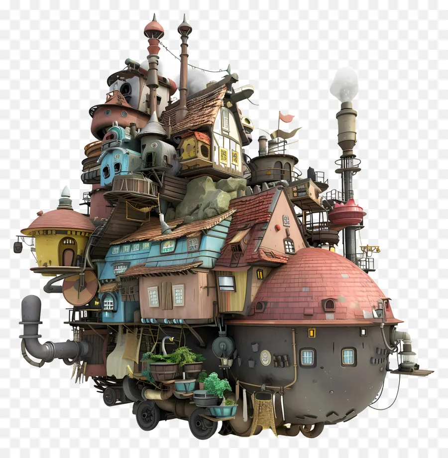 Uivos Moving Castle，Cartoon PNG