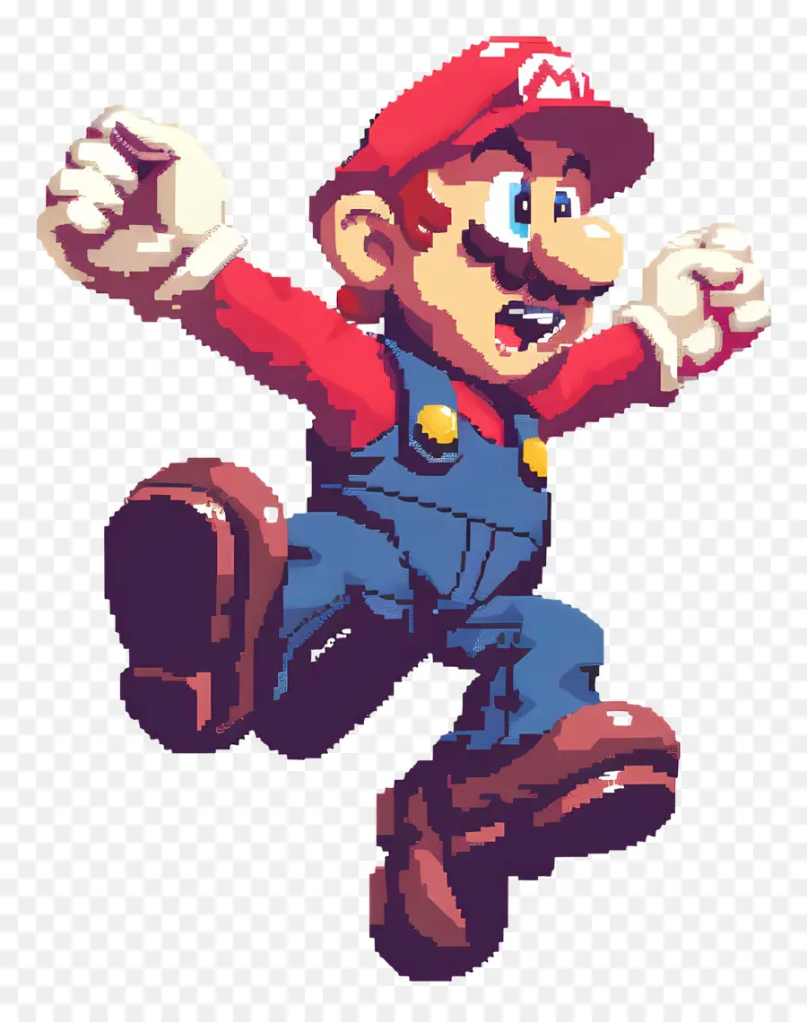 8 Bits Mario，Engraçado PNG