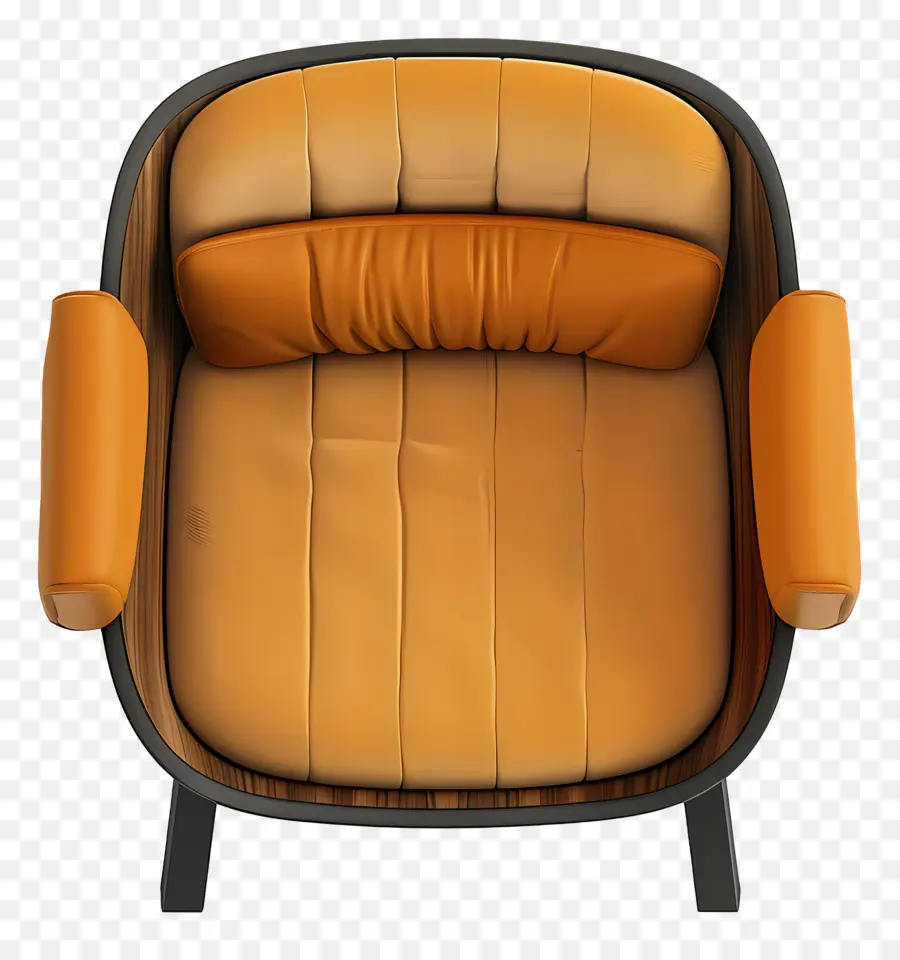 Cadeira De Vista Superior，Cadeira Laranja PNG