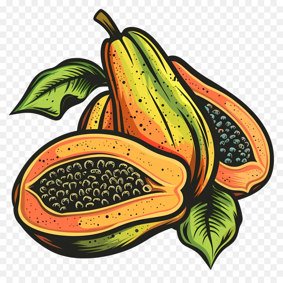 Mamão，Fruta Madura PNG