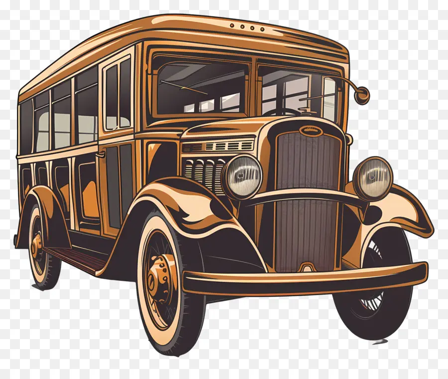 Carro，ônibus Escolar Vintage PNG