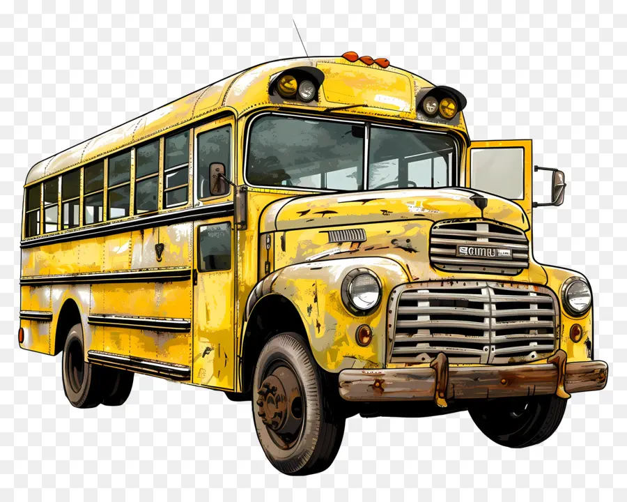 ônibus Escolar，Old PNG