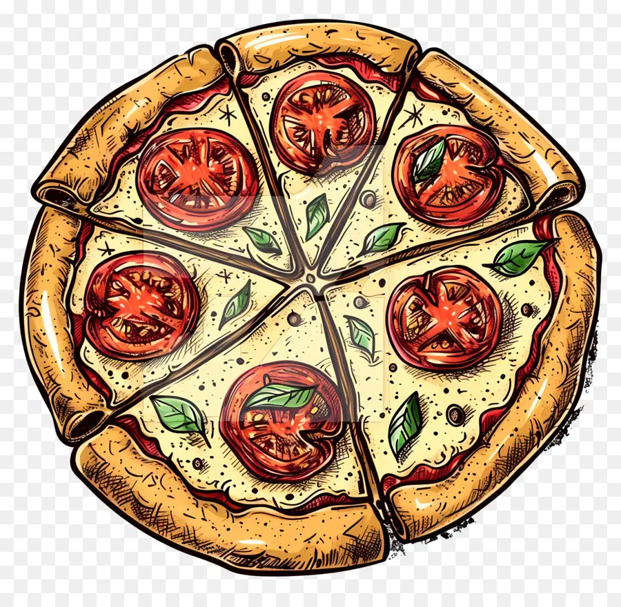 Pizza，Tomates PNG