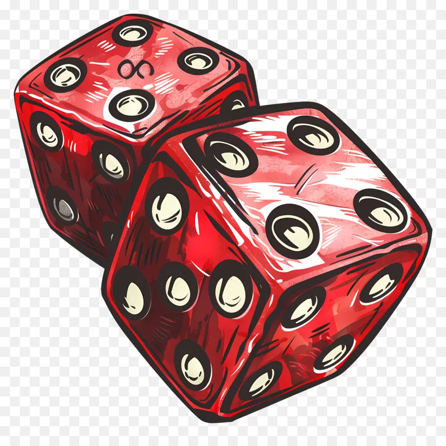 Dice，Dado Vermelho PNG