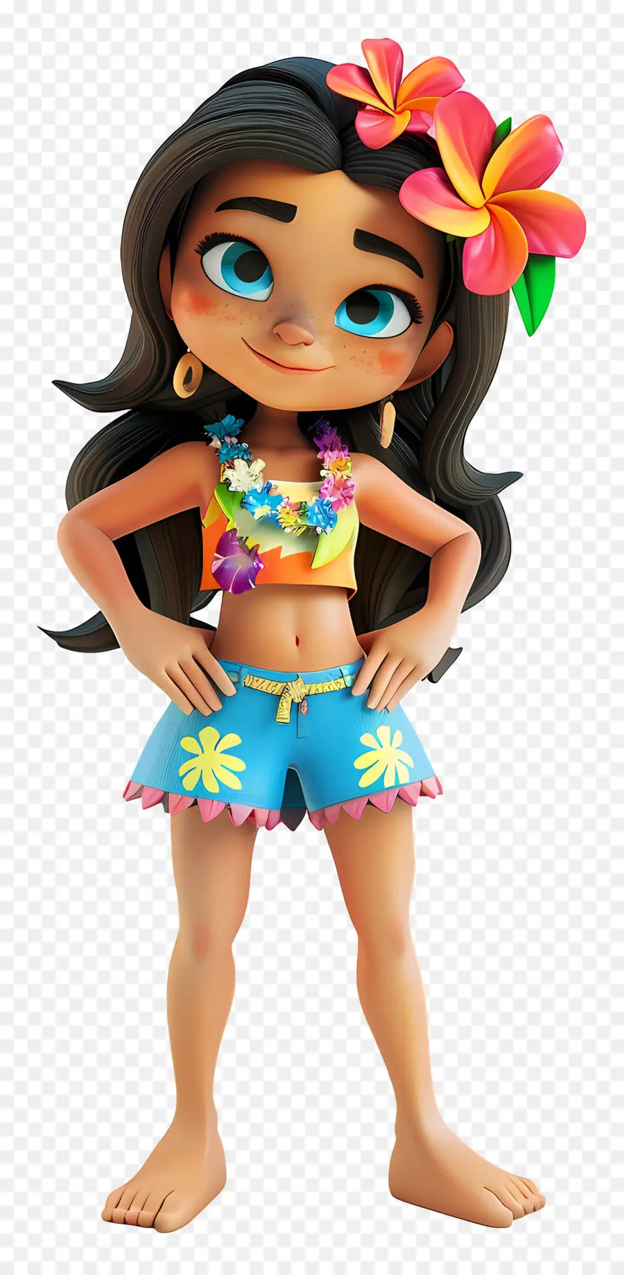 Desenho De Garota Do Havaí，Moana PNG