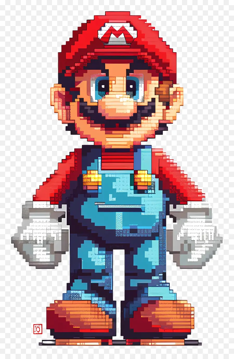 Mario Pixel，Pixel Art PNG