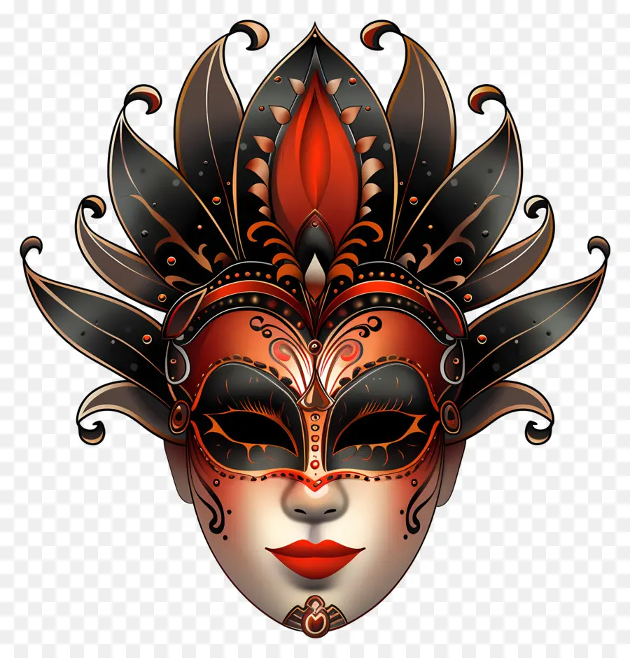 Máscara，Design Floral PNG