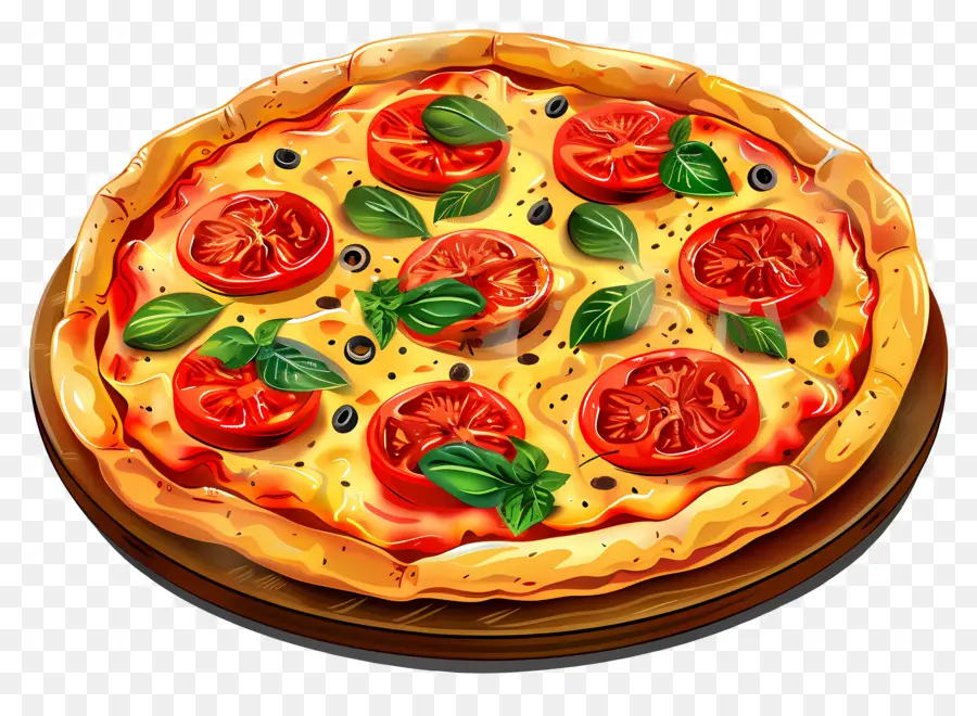 Pizza，Pizza Margherita PNG