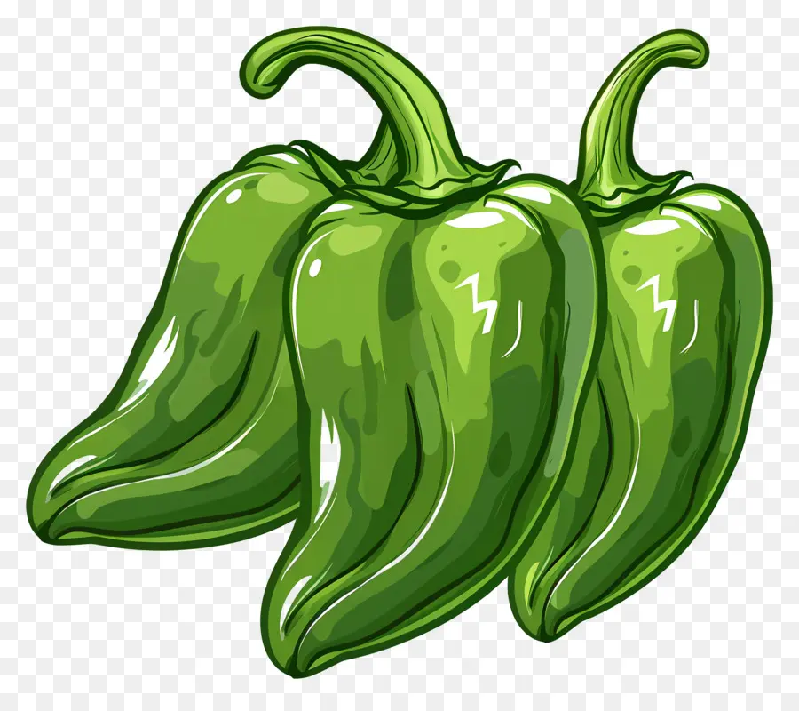 Pimentão Verde，Capsicum PNG