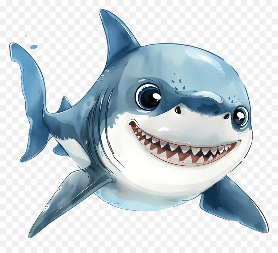 Tubarão，Cartoon De Tubarão PNG