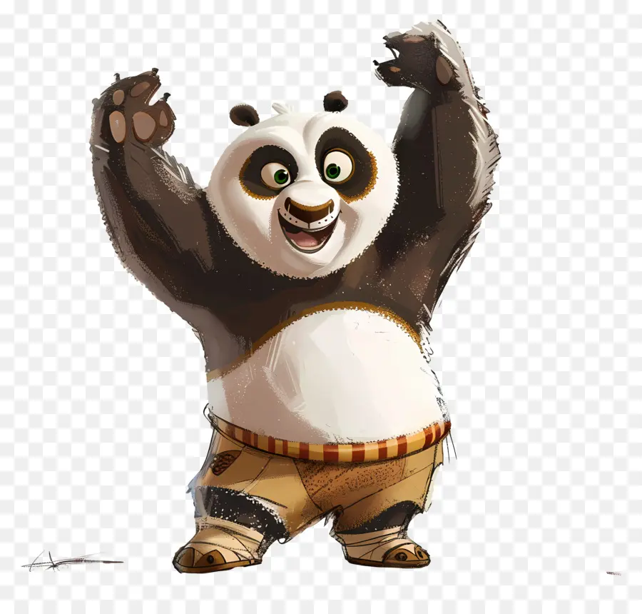 Kung Fu Panda，Panda Cartoon PNG