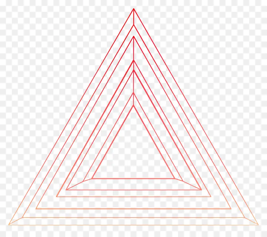 Contorno Do Triângulo，Triângulo Vermelho PNG