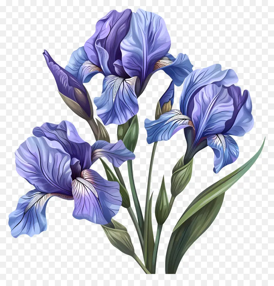 Iris，Flores Azuis Da íris PNG