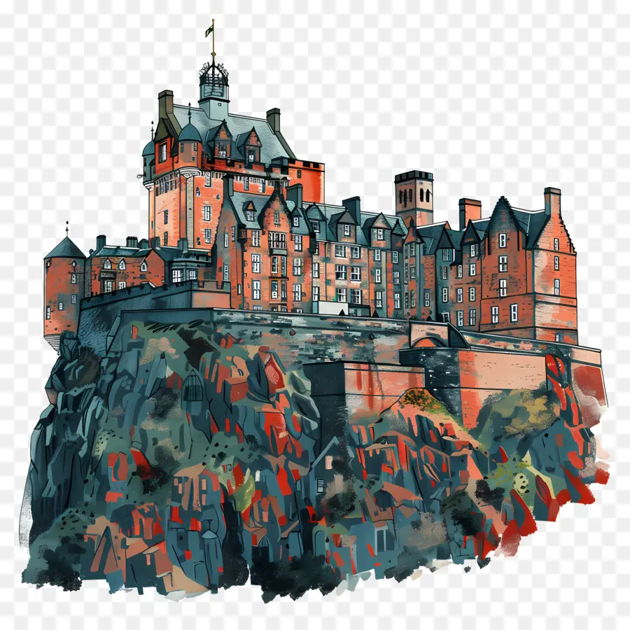 O Castelo De Edimburgo，Castelo PNG