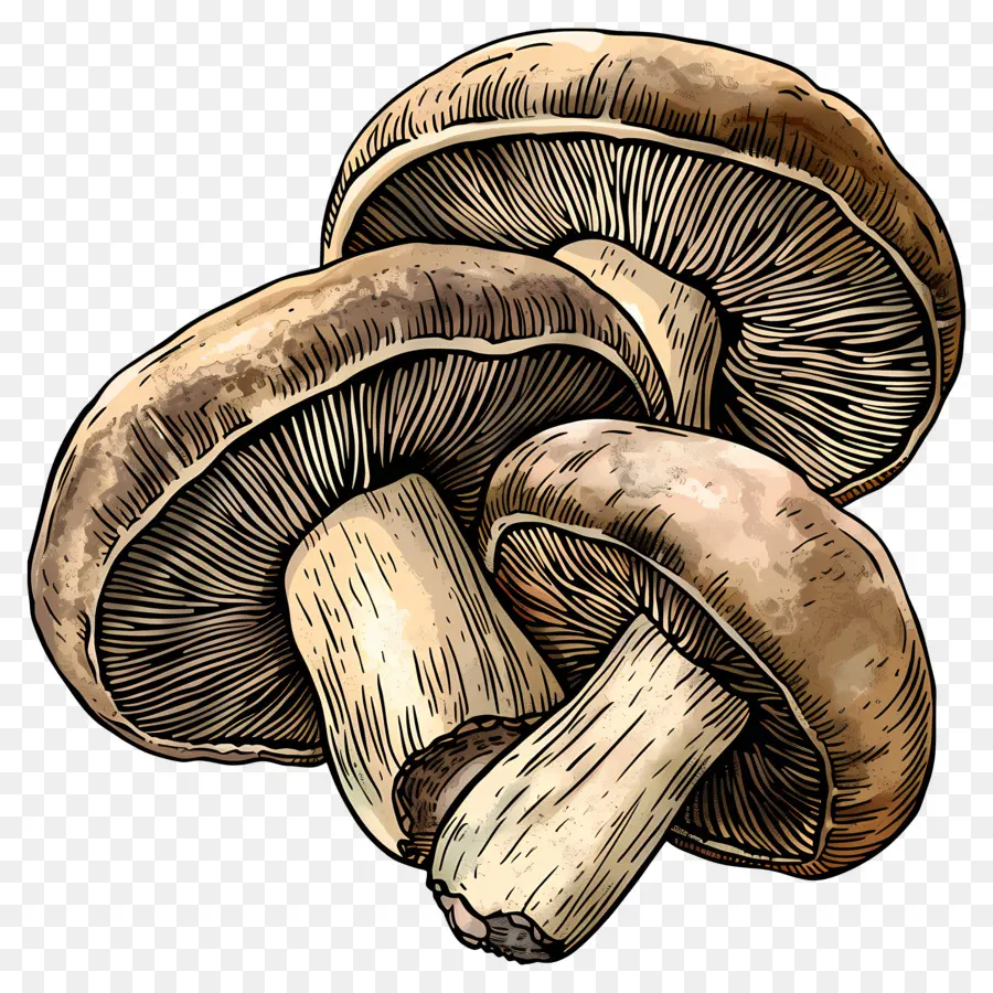 Cogumelos Portobello，Cogumelos PNG