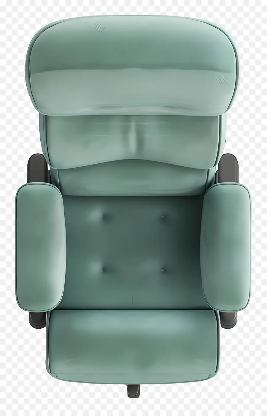 Cadeira De Vista Superior，Cadeira Reclinável Verde PNG