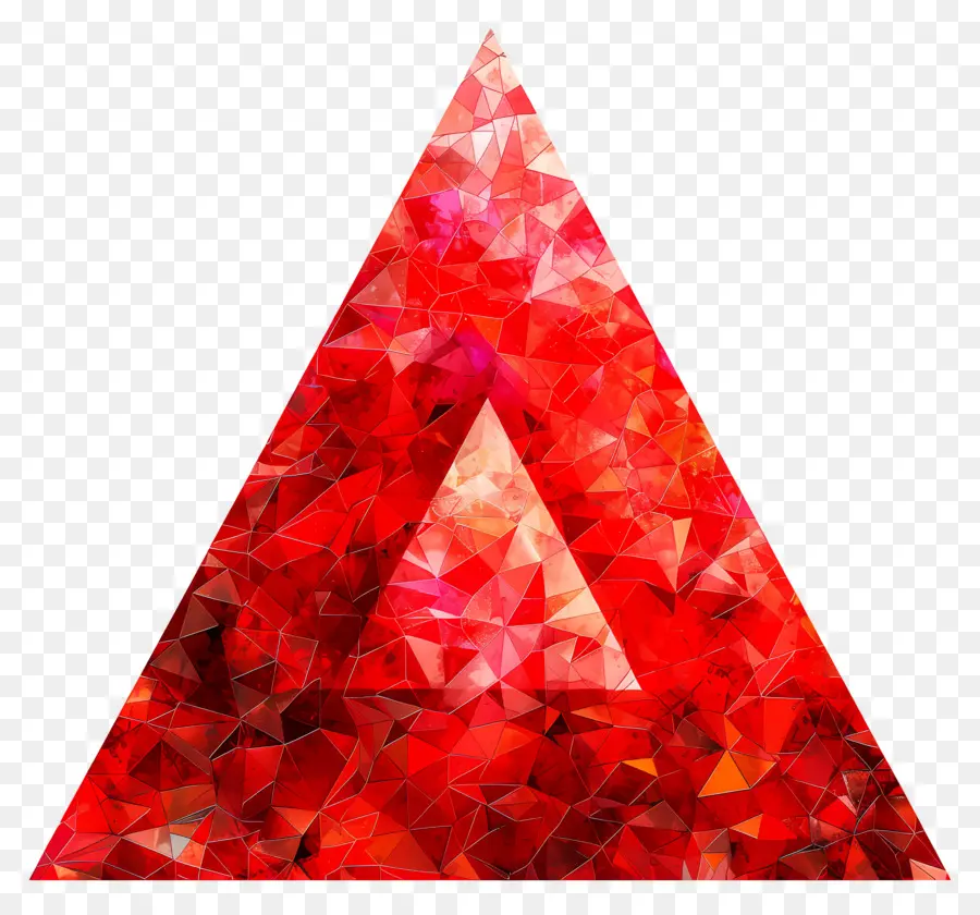 Triângulo Vermelho，Pixel Art PNG