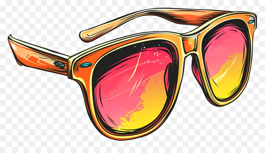 óculos De Sol，Óculos De Sol Laranja PNG
