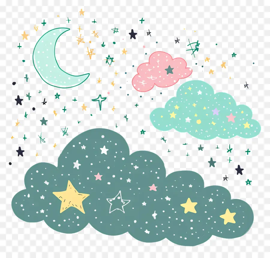 Céu Estrelado，Cloudy Sky PNG